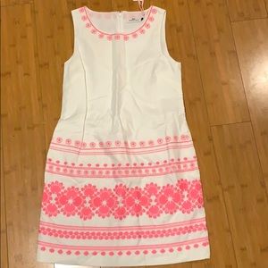 Vintage print white vineyard vines dress